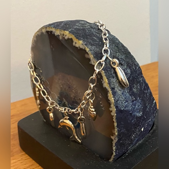 NEW Cowrie shell & beach Inspired charm bracelet (revised) - Picture 5 of 6